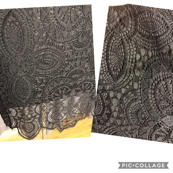 Trixxi Girls black lace stretchy party dress Med. - Picture 4 of 8